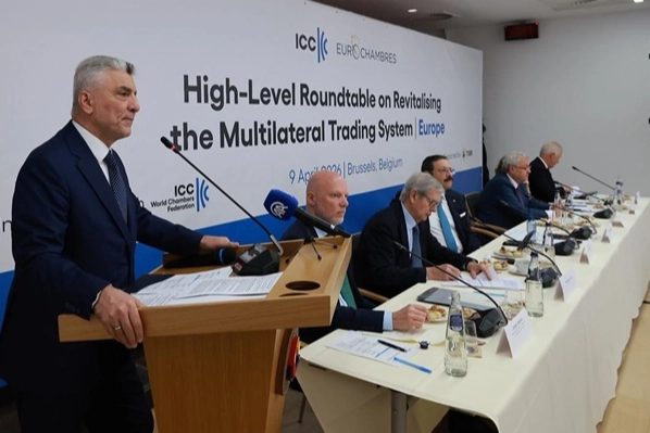 Bakan Bolat Brüksel'de yuvarlak masada konuştu 