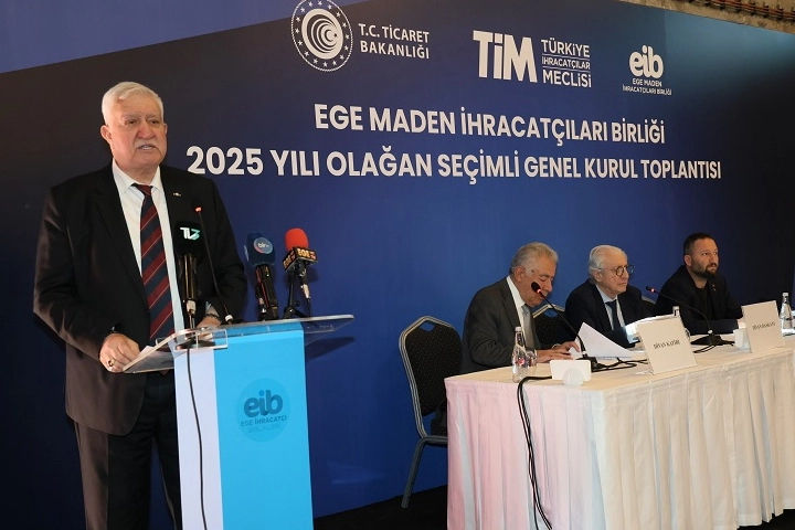Ege Maden İhracatçıları'nda Alimoğlu güven tazeledi 