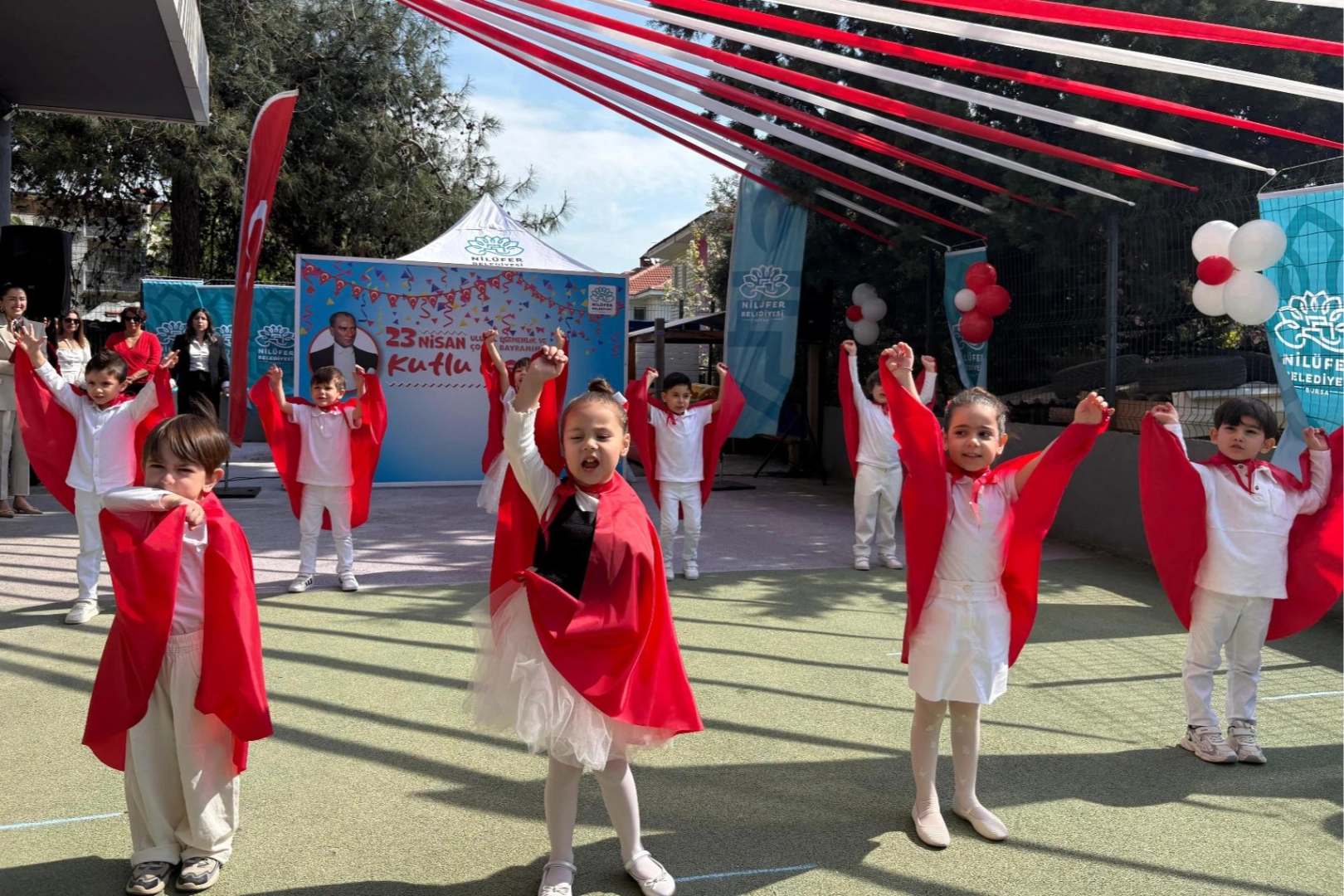 Bursa Nilüfer kreşlerinde 23 Nisan neşesi 