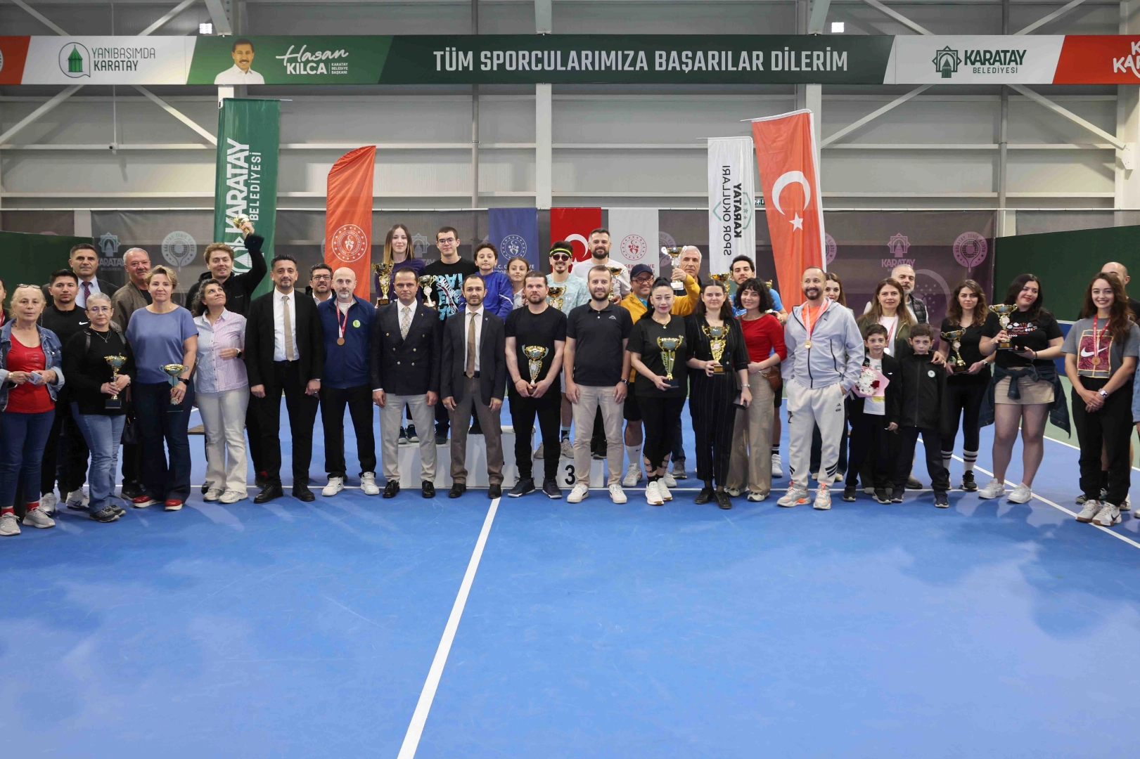 Konya İl Birinciliği Tenis Turnuvası Karatay’da tamamlandı 