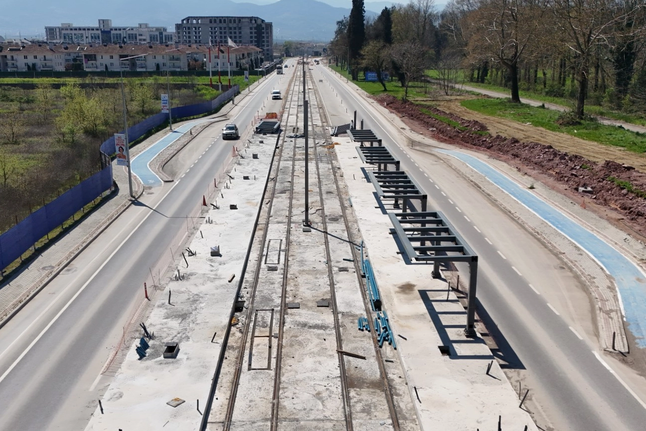 Kocaeli Kartepe Tramvay Hattı’nda ilk istasyon tamam 