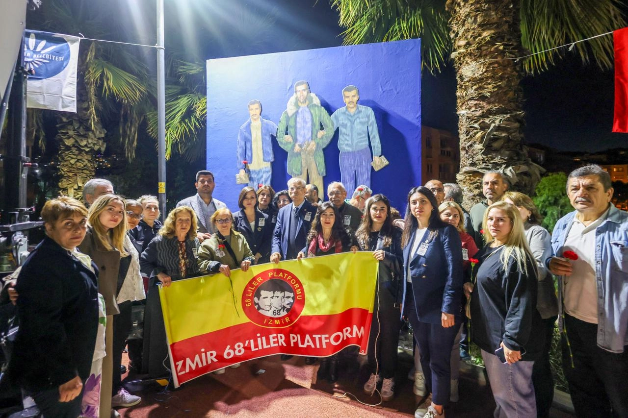 Karabağlar'da “Üç Fidan’ı” adlarını taşıyan parkta anıldı 