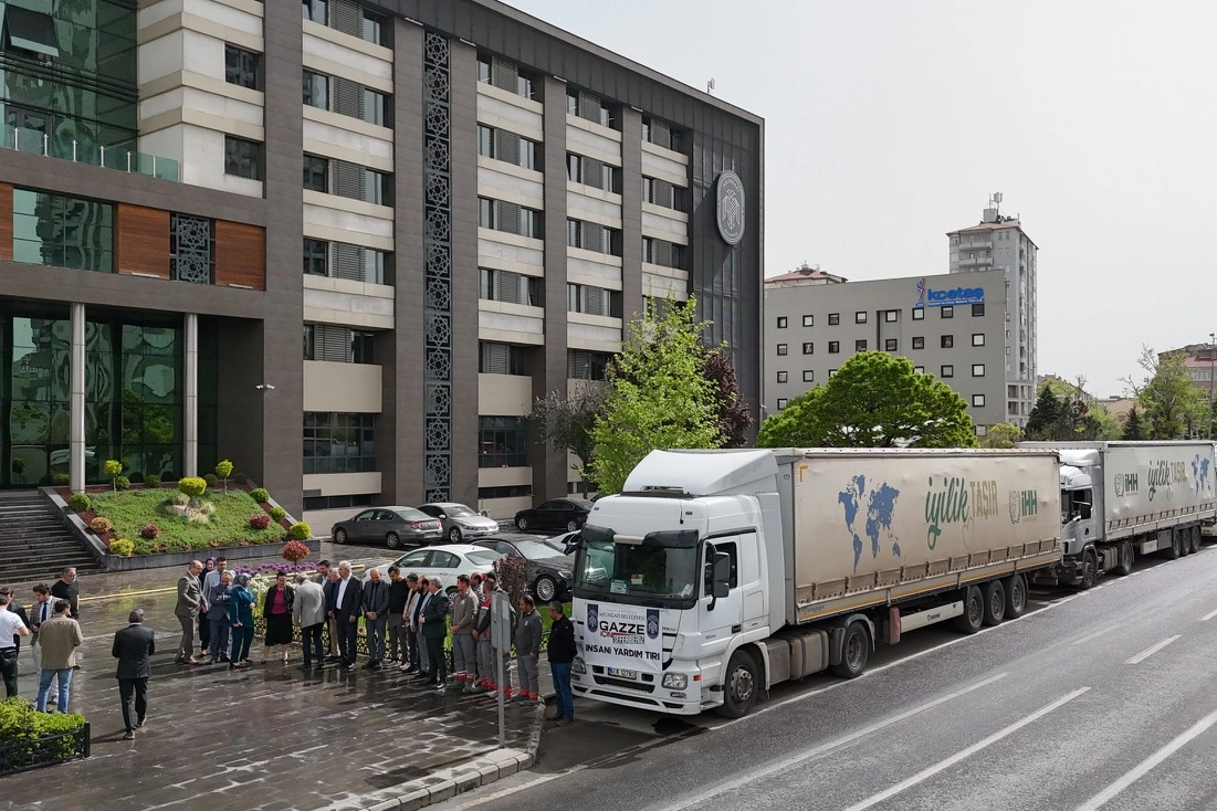 Kayseri Melikgazi'den Gazze'ye yardım TIR'ı 