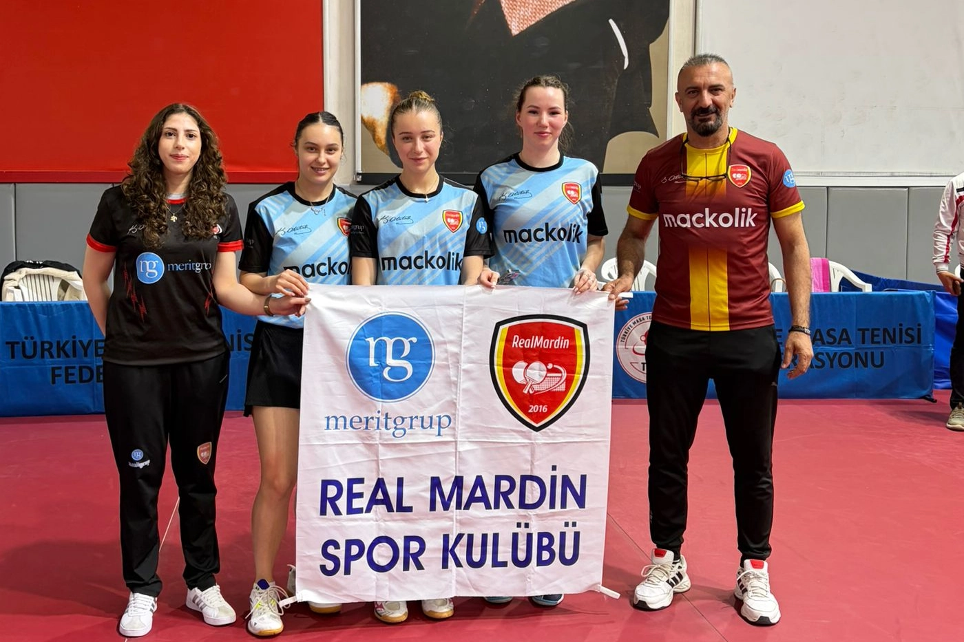 Mardin Kadın Takımı masa tenisinde tarih yazdı 