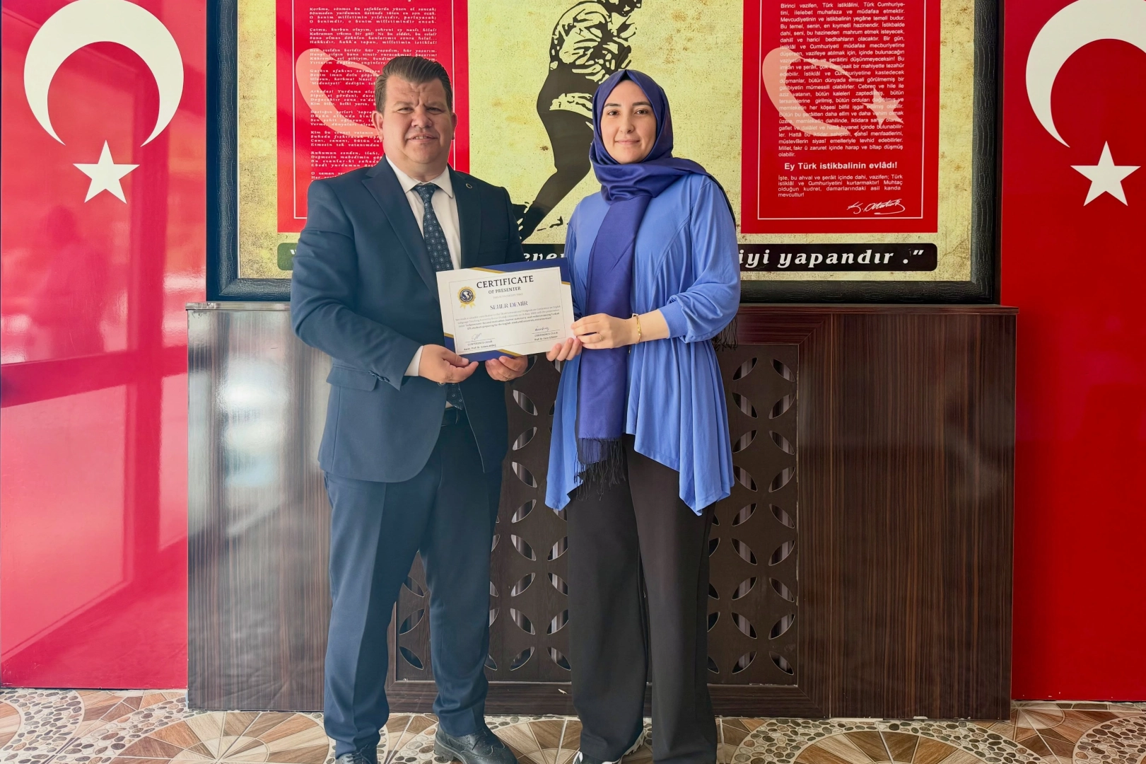 Edirne'de Keşanlı eğitimciye uluslararası başarı ödülü 