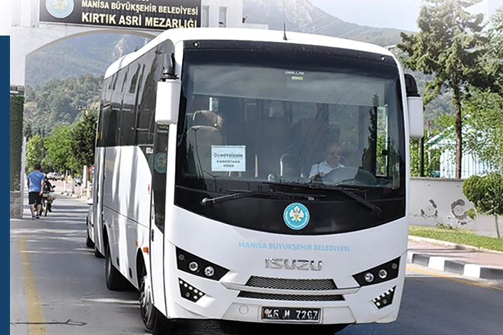 Manisa Büyükşehir mezarlıklara ücretsiz ulaştıracak 