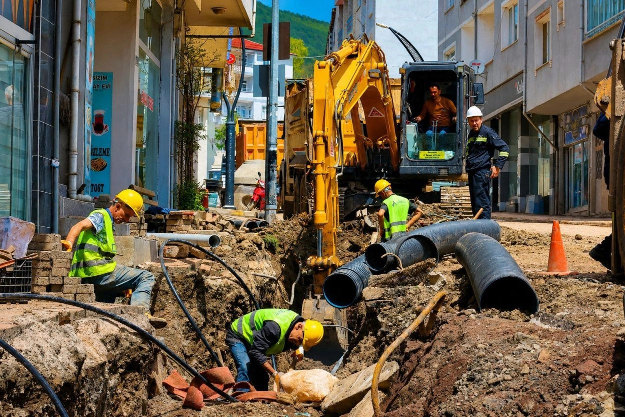 Ordu Aybastı’da 60 yıllık altyapı yatırımı sona yaklaştı 