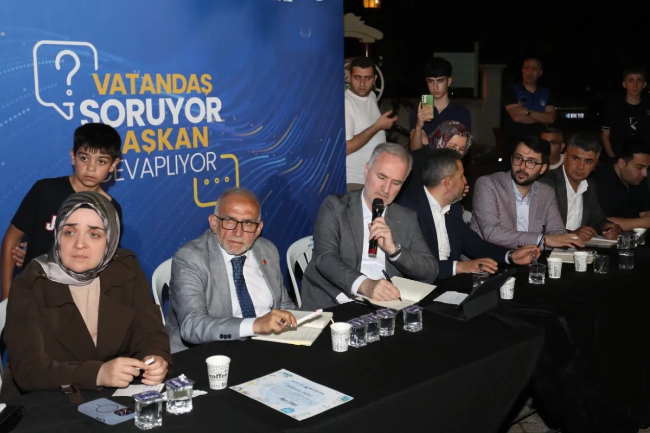 Bursa İnegöl'de Başkan Taban Yeni Mahalle sakinlerini dinledi 