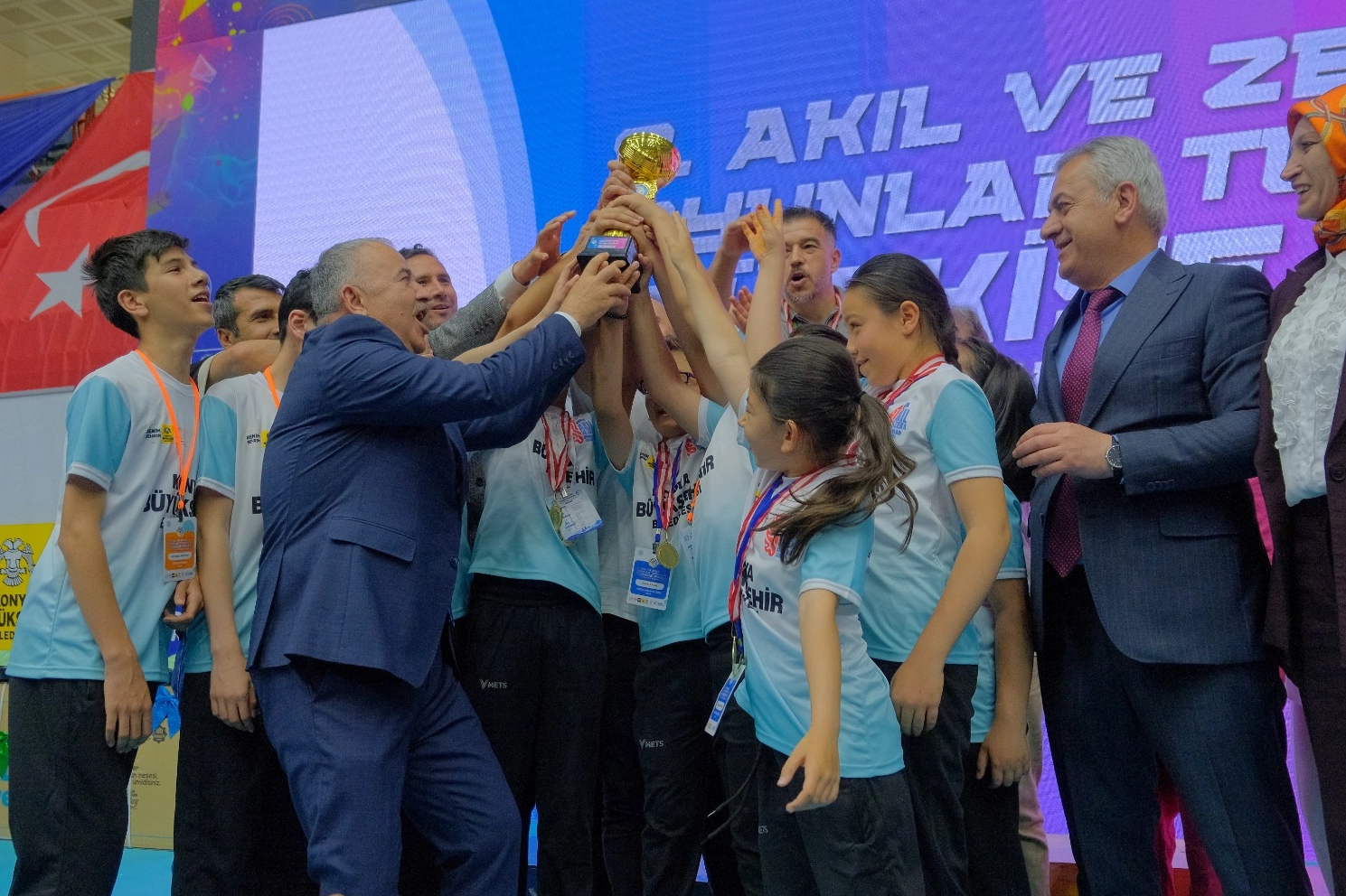 Konya Akıl ve Zekâ oyunlarında üst üste 3. kez Türkiye şampiyonu 