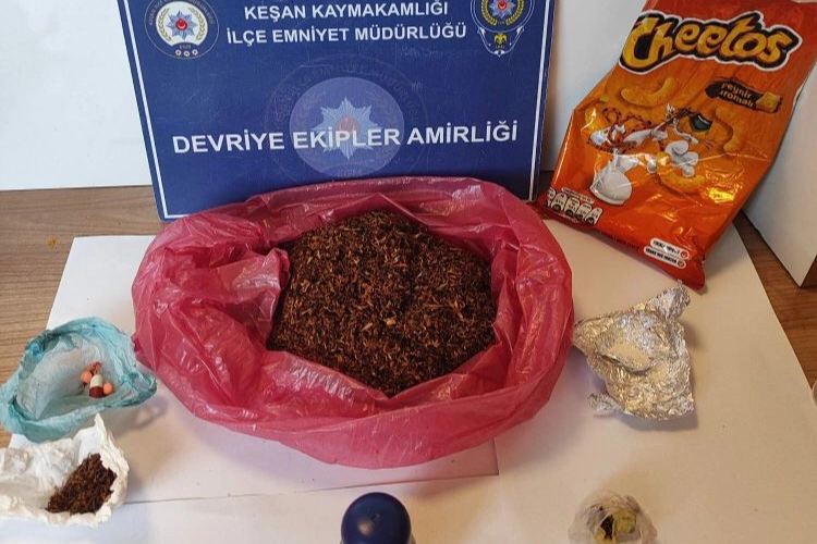 Edirne Keşan’da cips paketinden çıkanlar şaşırttı! 