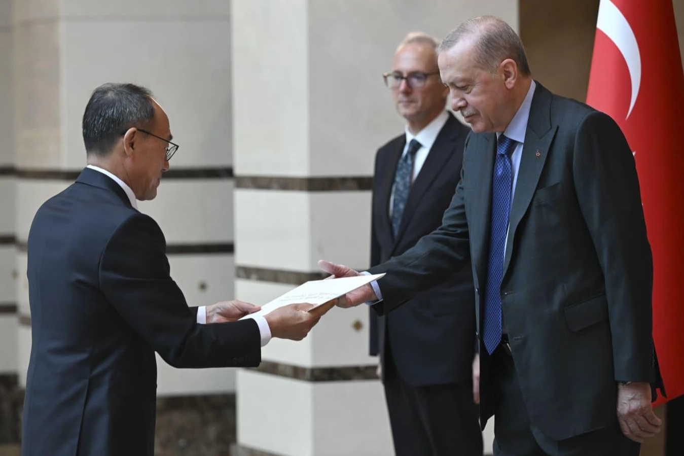 Cumhurbaşkanı Erdoğan, Büyükelçilerin güven mektuplarını kabul etti 