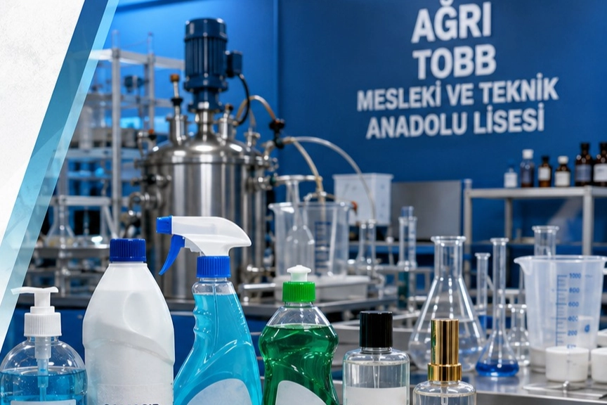 Ağrı TOBB MTAL'de öğrenciler üreterek kazanıyor 