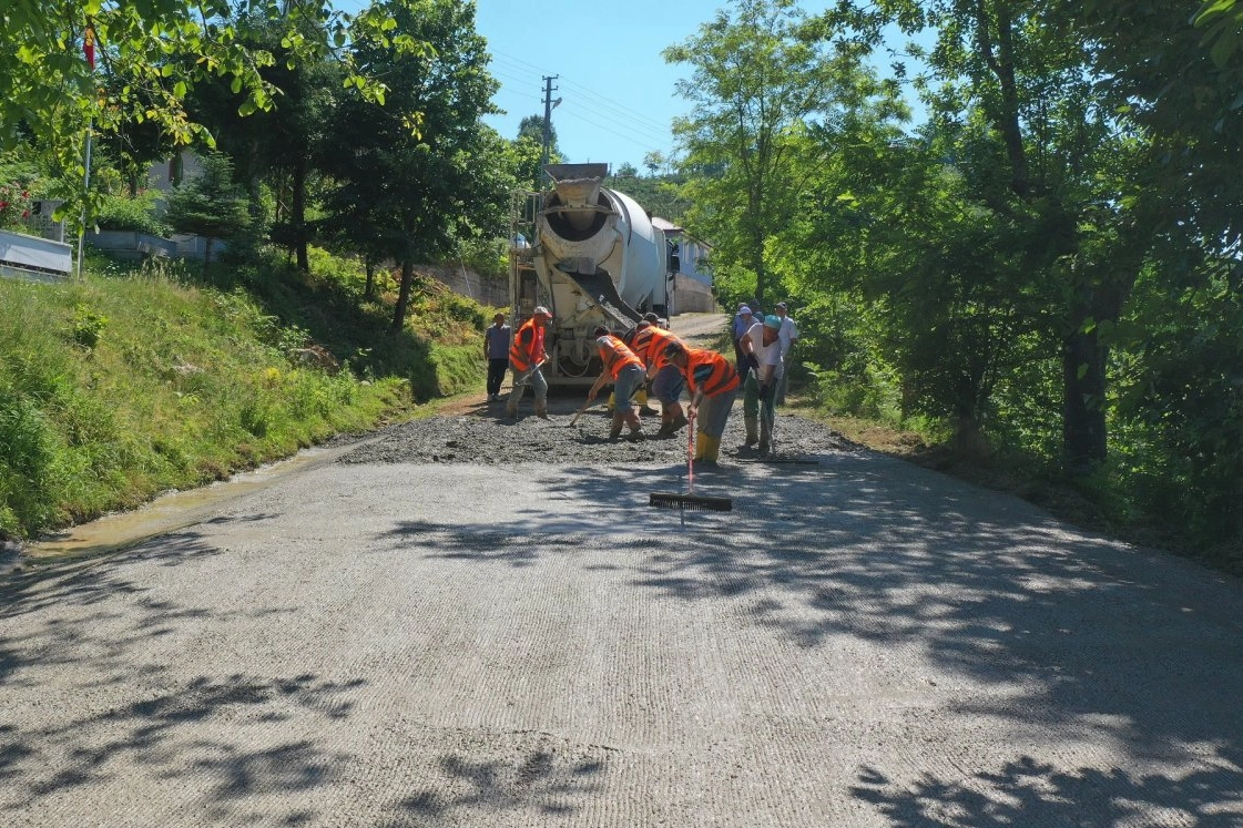 Ordu'da yarım asırlık yol sorunu çözülüyor 