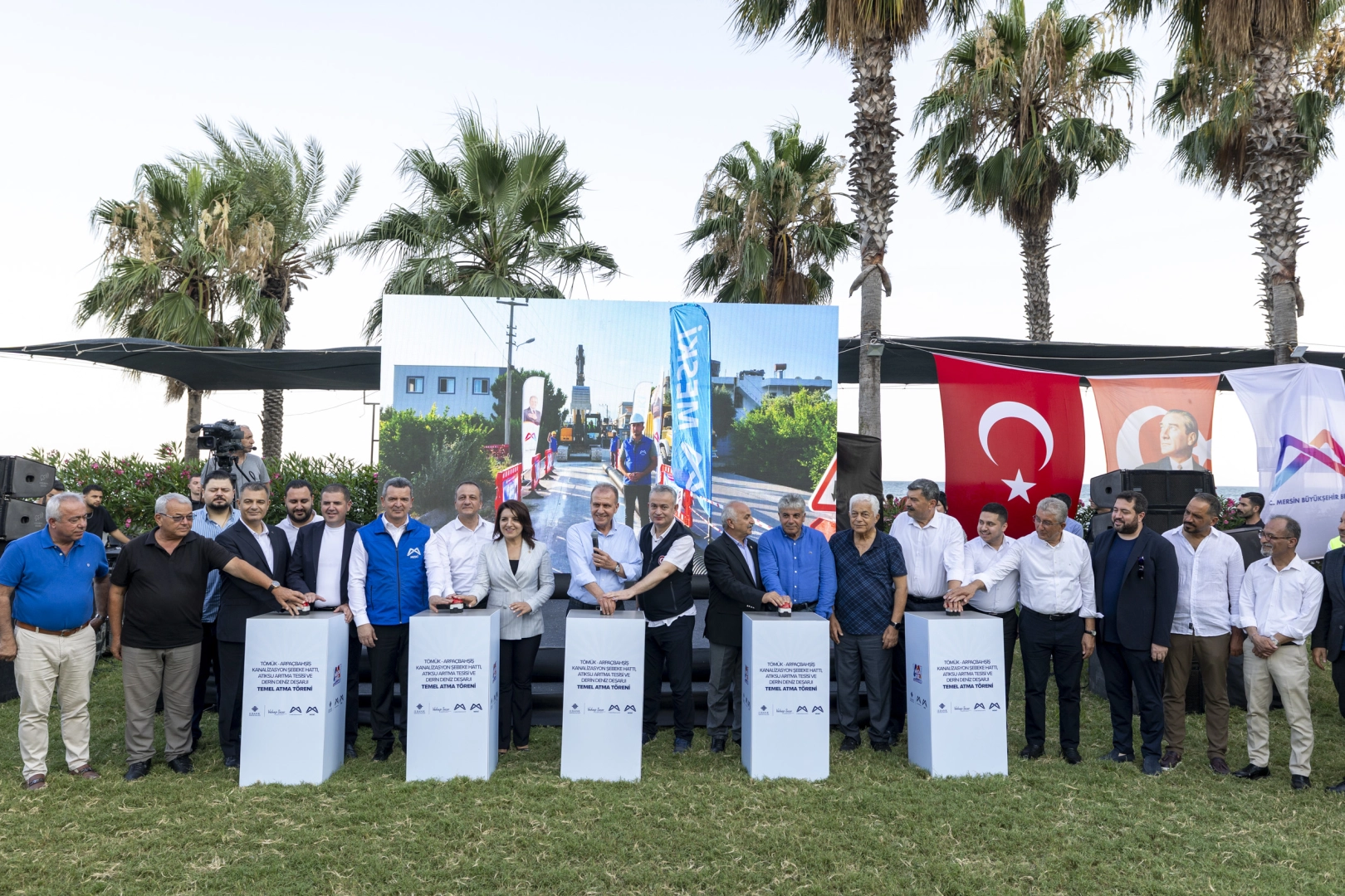 Mersin’de dev altyapı yatırımı için temel atıldı 