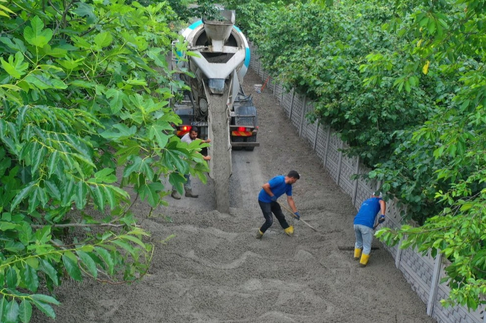 Ordu Ünye Hanyanı Mahallesi’ne beton yol 