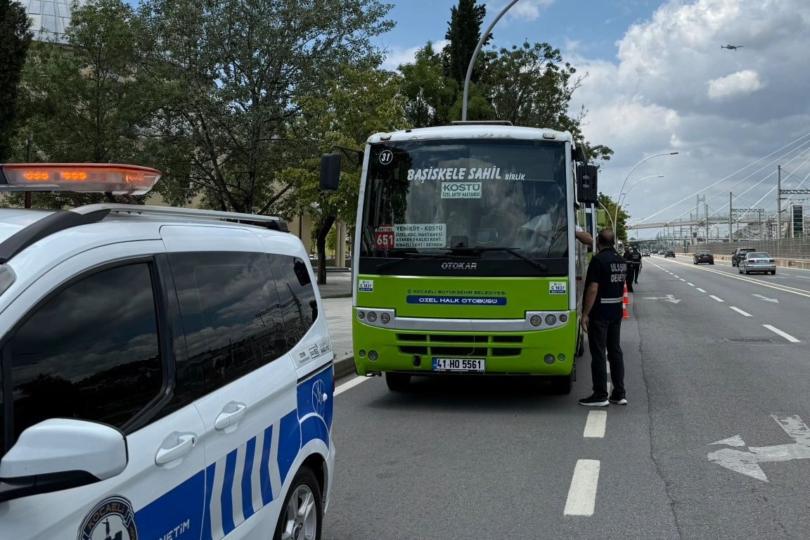 Kocaeli’de halk otobüslerinde klima denetimi 