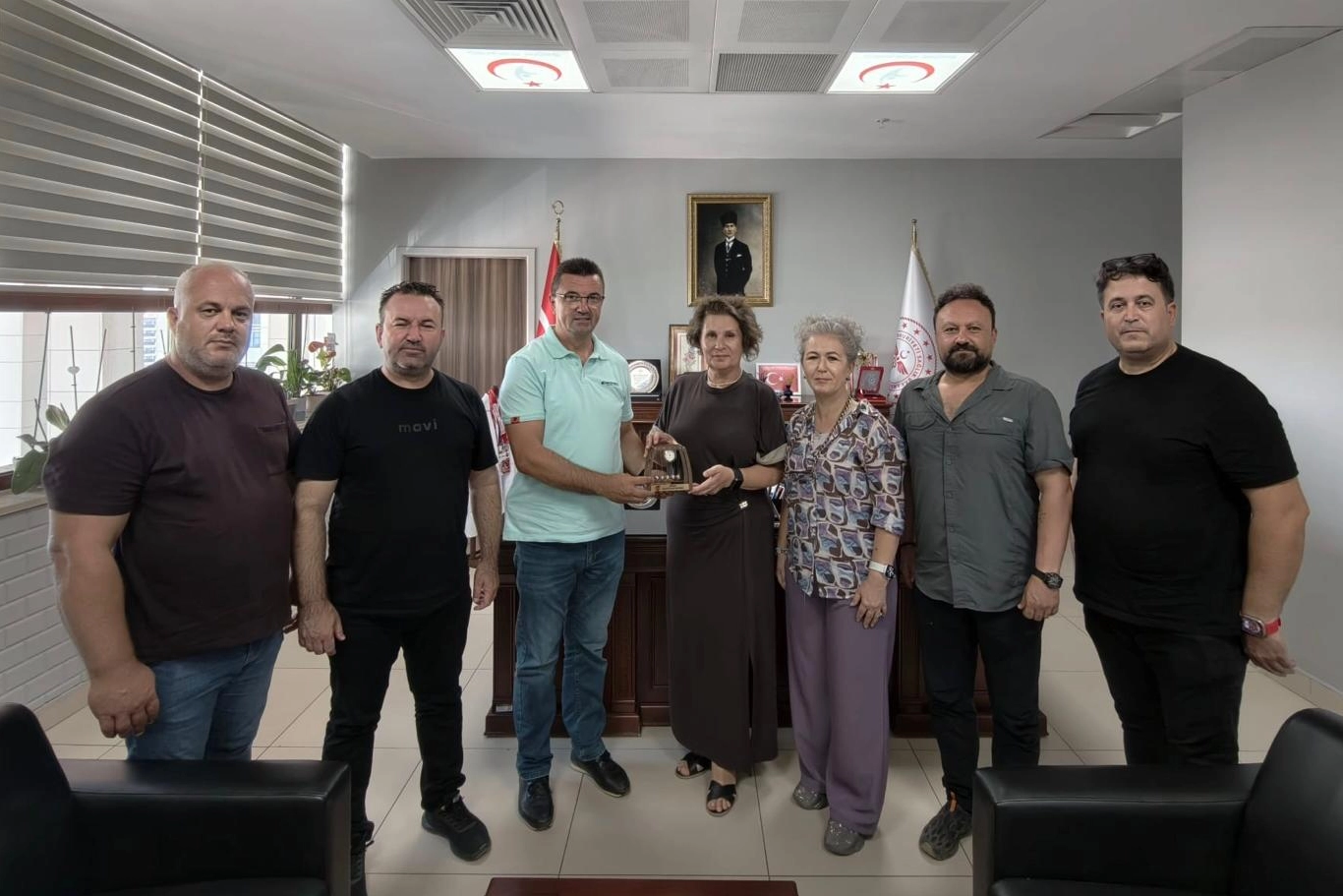 Edirneli gazetecilerden Başhekim Şimşek'e ziyaret 