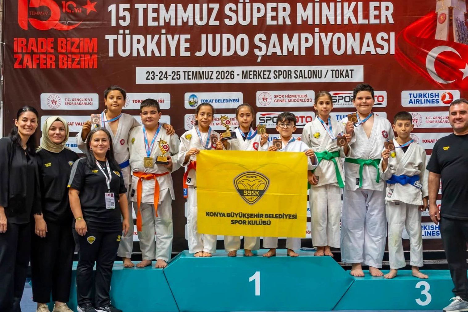 Minik judoculardan 8 madalya 
