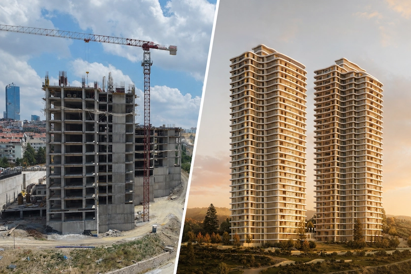 Ankara’nın merkezine 32 katlı ikiz ultra lüks rezidans 