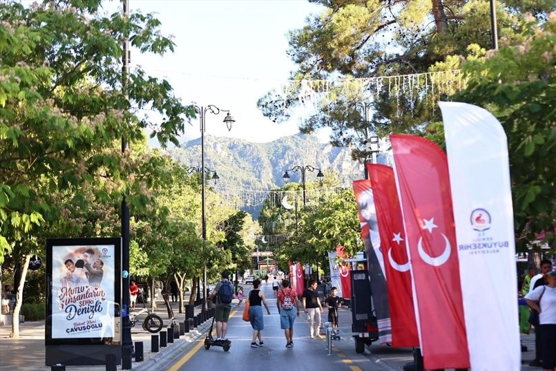 Denizli Çamlık Bulvarı'nda keyifli pazar 