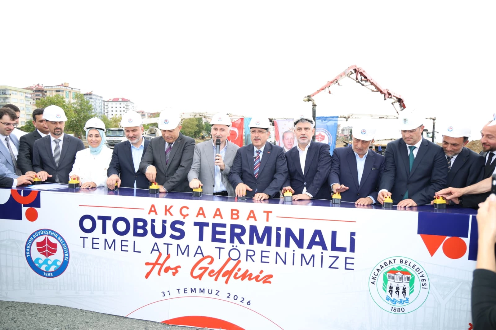 Akçaabat Otogarı'nın temeli atıldı 