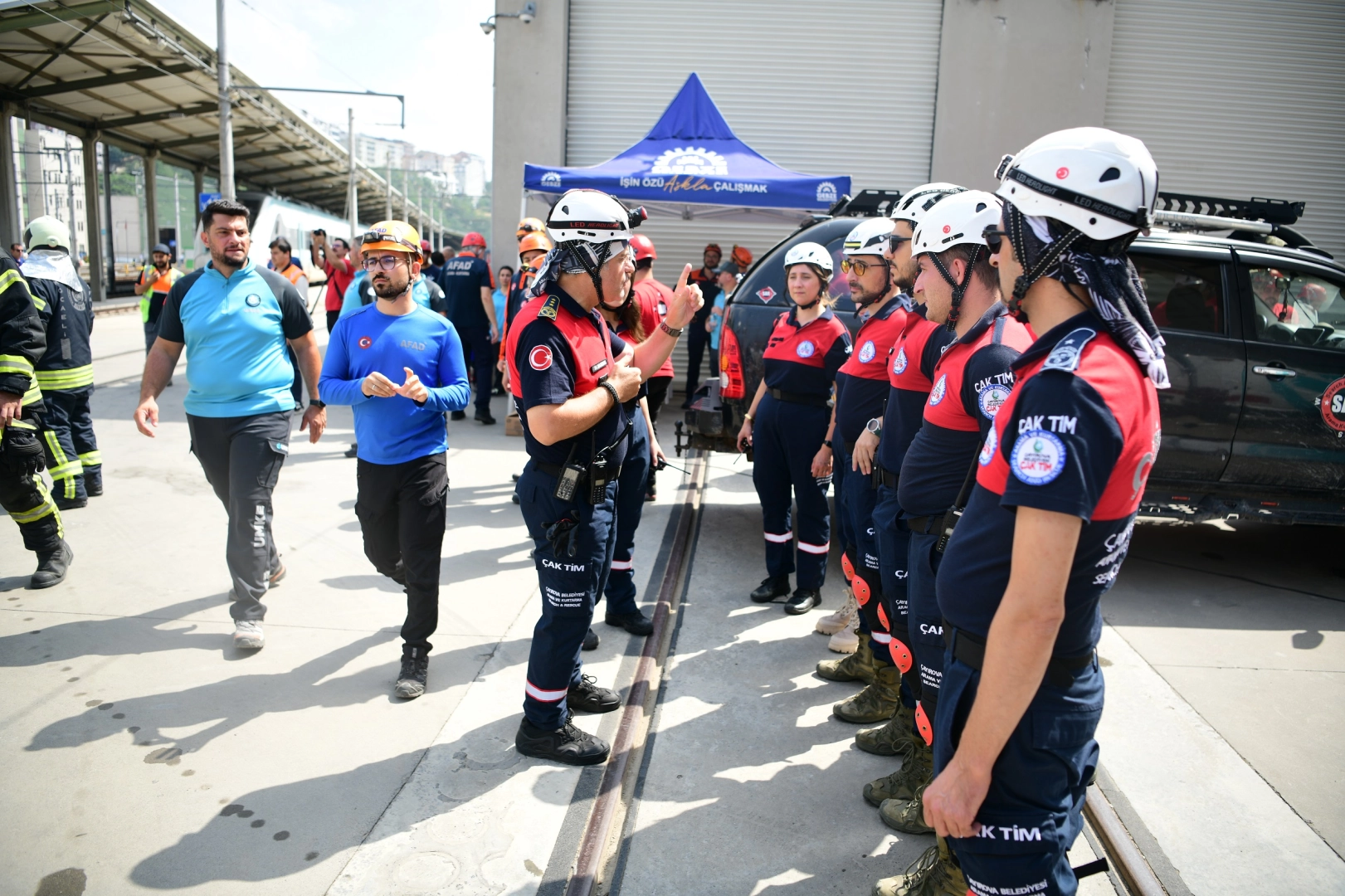 ÇAK-TİM’den başarılı tren kazası tatbikatı 