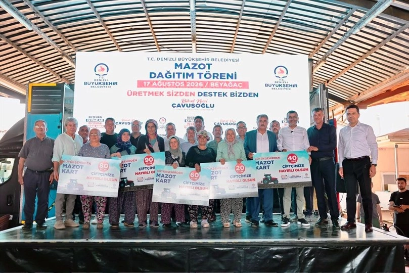 Denizli'de üreticiye mazot desteği 