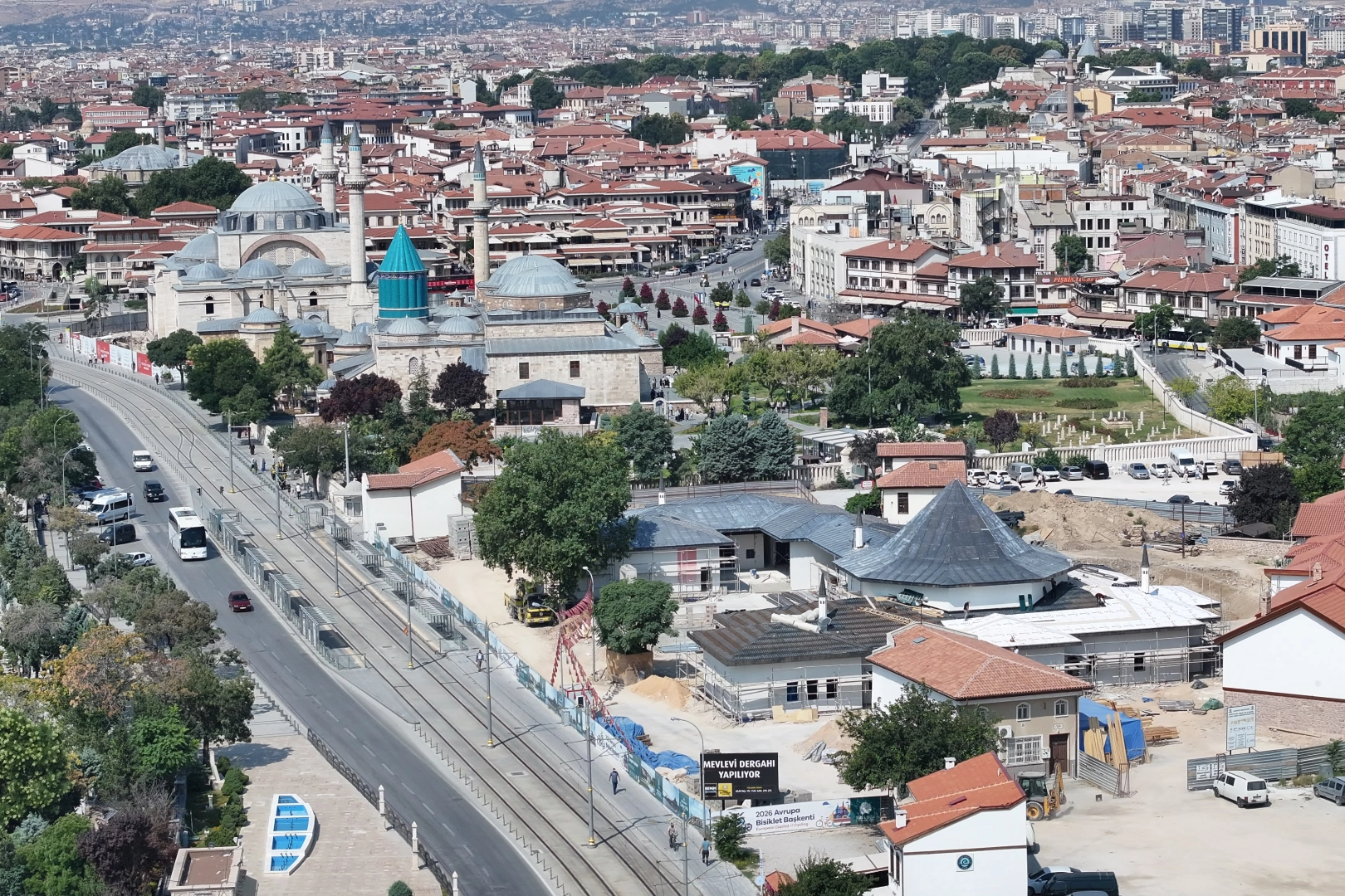 Konya’da Mevlevi Dergahı inşaatı yüzde 50 tamamlandı 