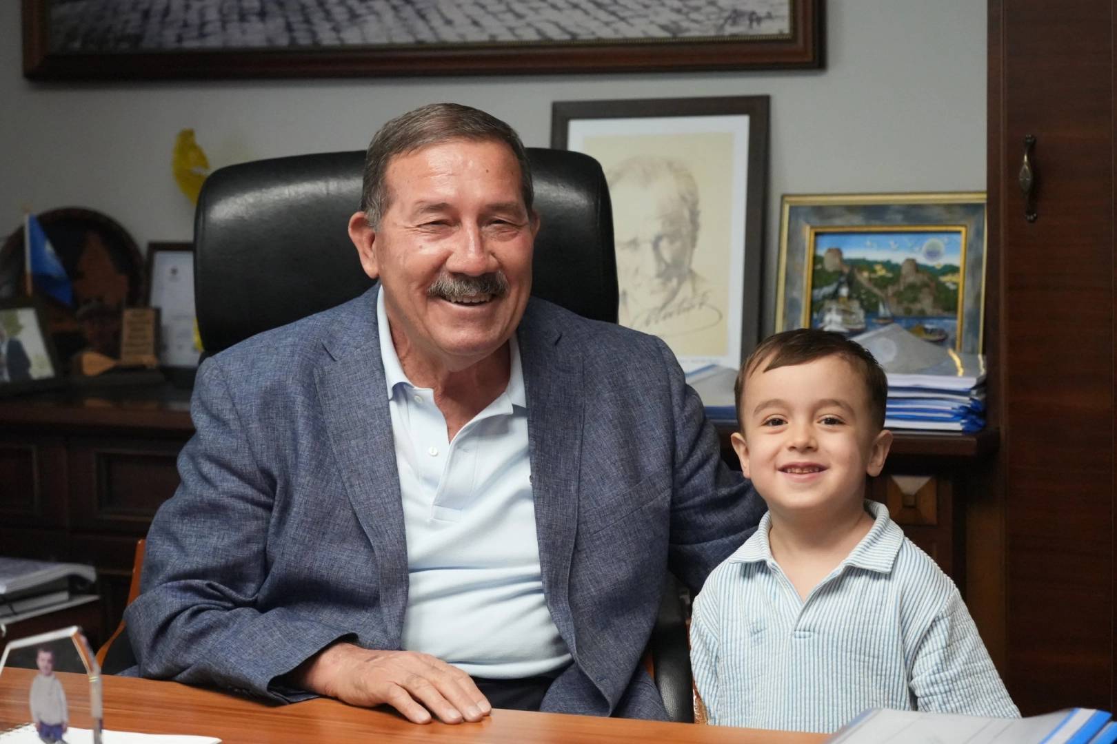 Muğla Milaslı Göktuğ'dan Başkan Topuz'a ziyaret 