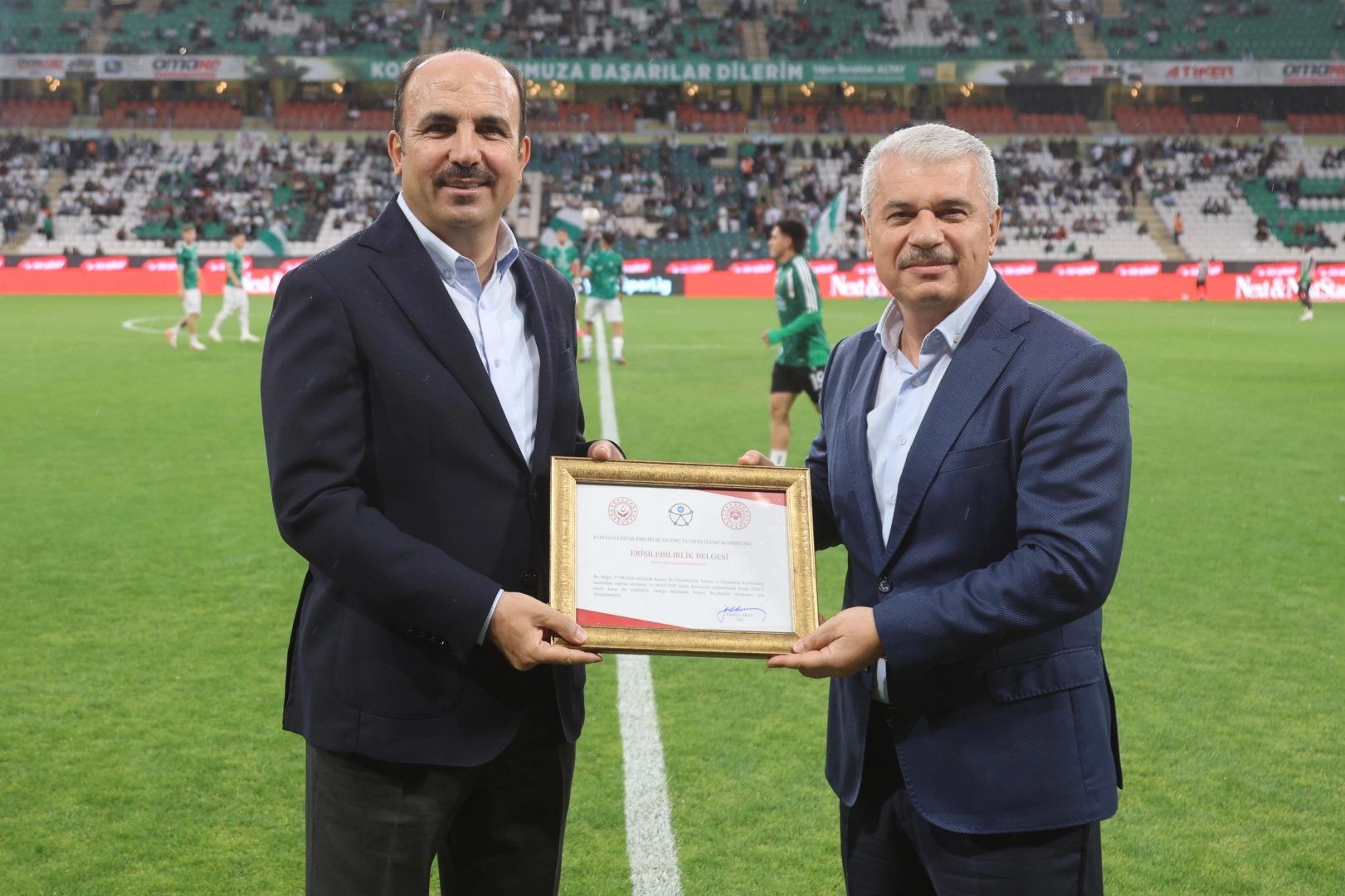 Türkiye'de ilk 'erişilebilir' stadyum oldu... Konya'ya erişilebilirlik belgesi 