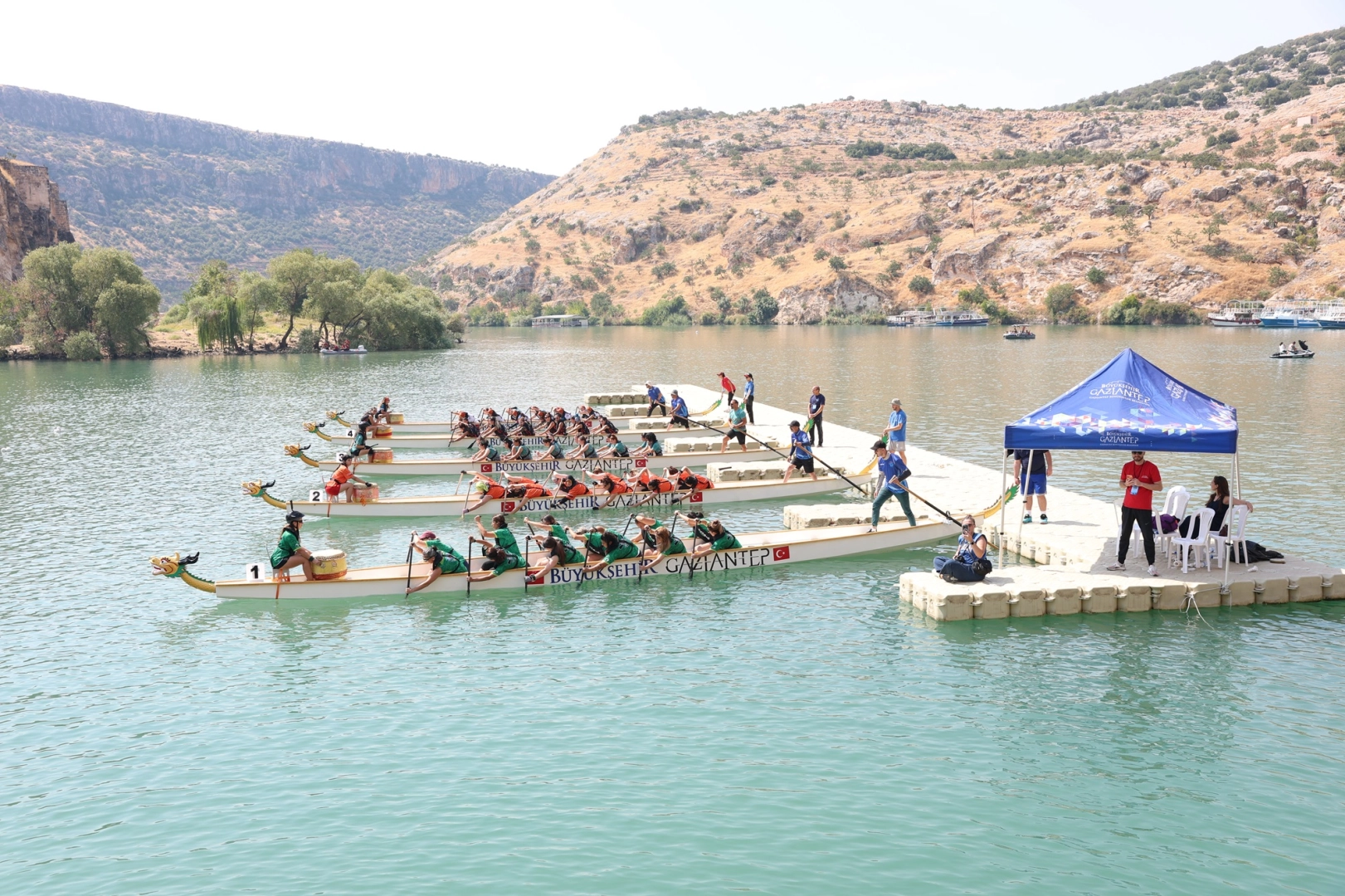 Rumkale Su Sporları Festivali nefes kesti 