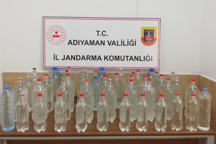 Adıyaman'da 109 litre sahte alkole el konuldu -