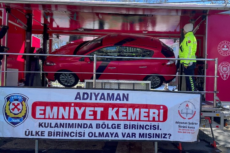 Adıyaman'da emniyet kemerinin önemi anlatıldı -