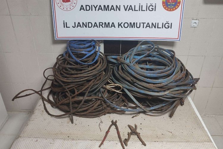 Adıyaman'da kablo hırsızları kıskıvrak yakalandı -