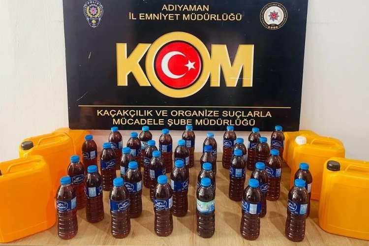 Adıyaman'da kaçak alkol ele geçirildi -