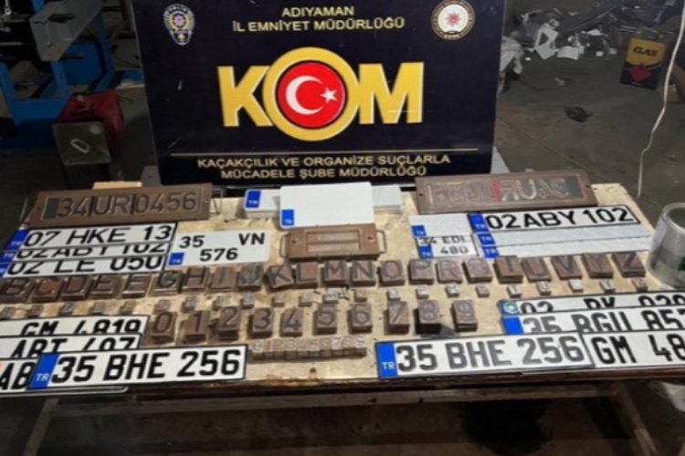 Adıyaman'da 'plaka' operasyonu -