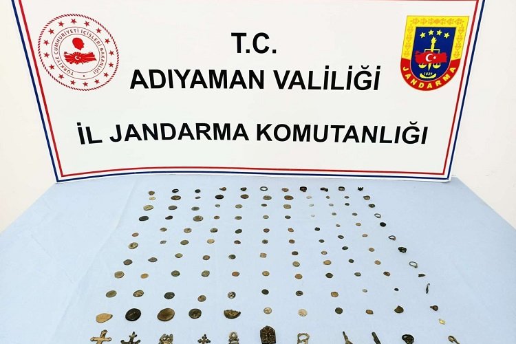 Adıyaman Jandarması'ndan tarihi eser operasyonu -