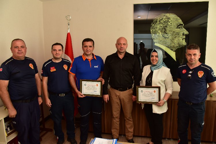 AFAD'dan Manisa İtfaiyesi'ne 'eğitim' teşekkürü -