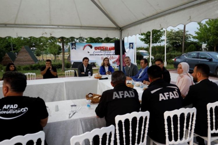 AFAD gönüllüsü sporcular Bursa İnegöl'de ağırlanıyro -