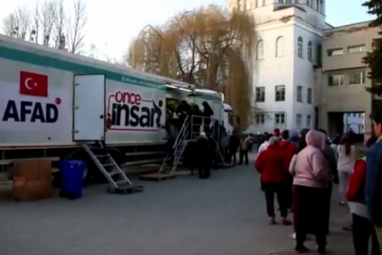 AFAD, Lviv'de sıcak yemek dağıtıyor -