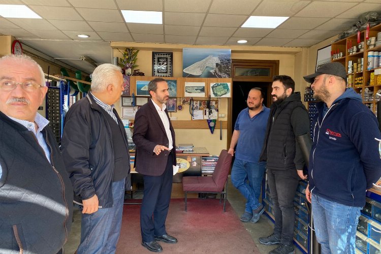 AK Parti Rize İl Başkanı İshak Alim Sanayi Sitesi esnaflarını ziyaret etti -