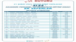 ALES İÇİN HAFTA SONU EK SEFER YAPILACAK