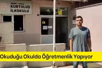 Anaokulu okuduğu okula müdür yardımcısı olarak geldi -