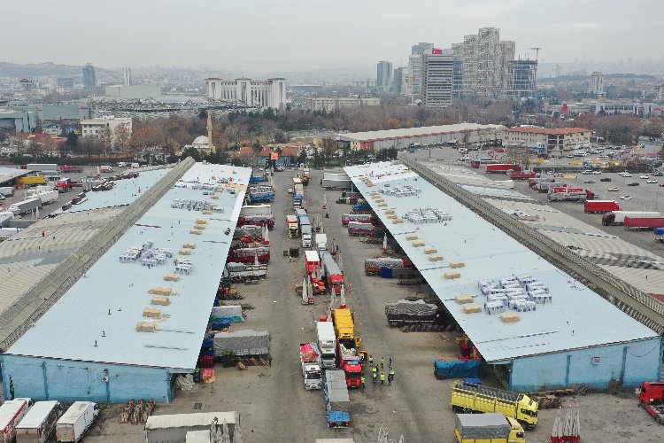 Ankara'da hal çatısı yenileniyor -