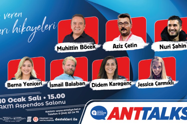 Antalya'da “ANTTALKS” başlıyor -