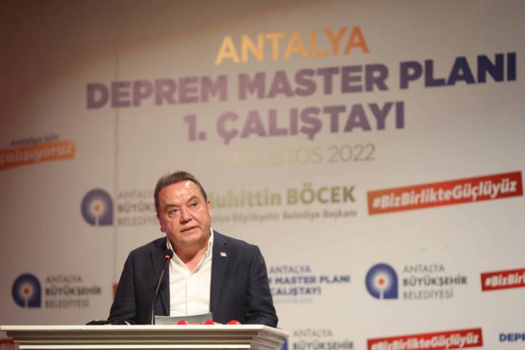 Antalya Deprem Master Planı 1. Çalıştayı düzenlendi -
