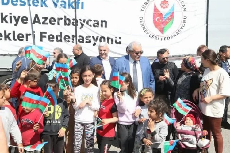 Azerbaycan'dan Kahramanmaraşlı depremzedelere ziyaret -