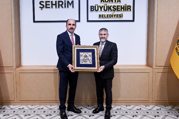 Bakan Nebati'den Konya'da Başkan Altay'a ziyaret -
