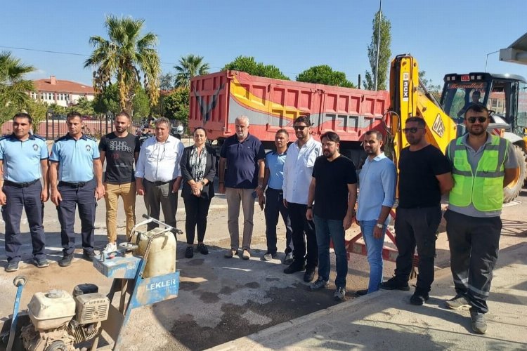 Balıkesir Ayvalık'a gaz için ilk kazma -