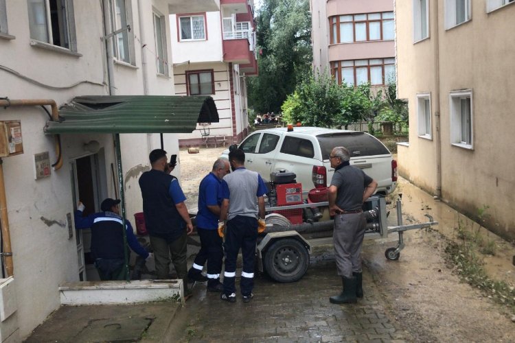 Bartın’da yaşanan sel felaketine İSU’dan yardım eli -